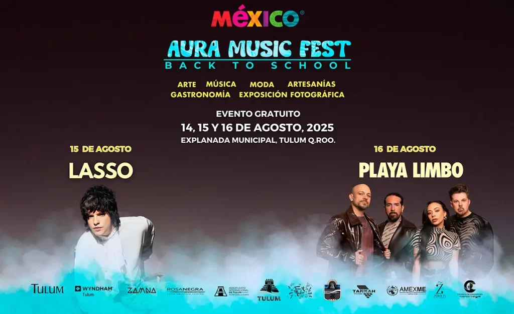 Todo listo para el Aura Fest Tulum 2025
