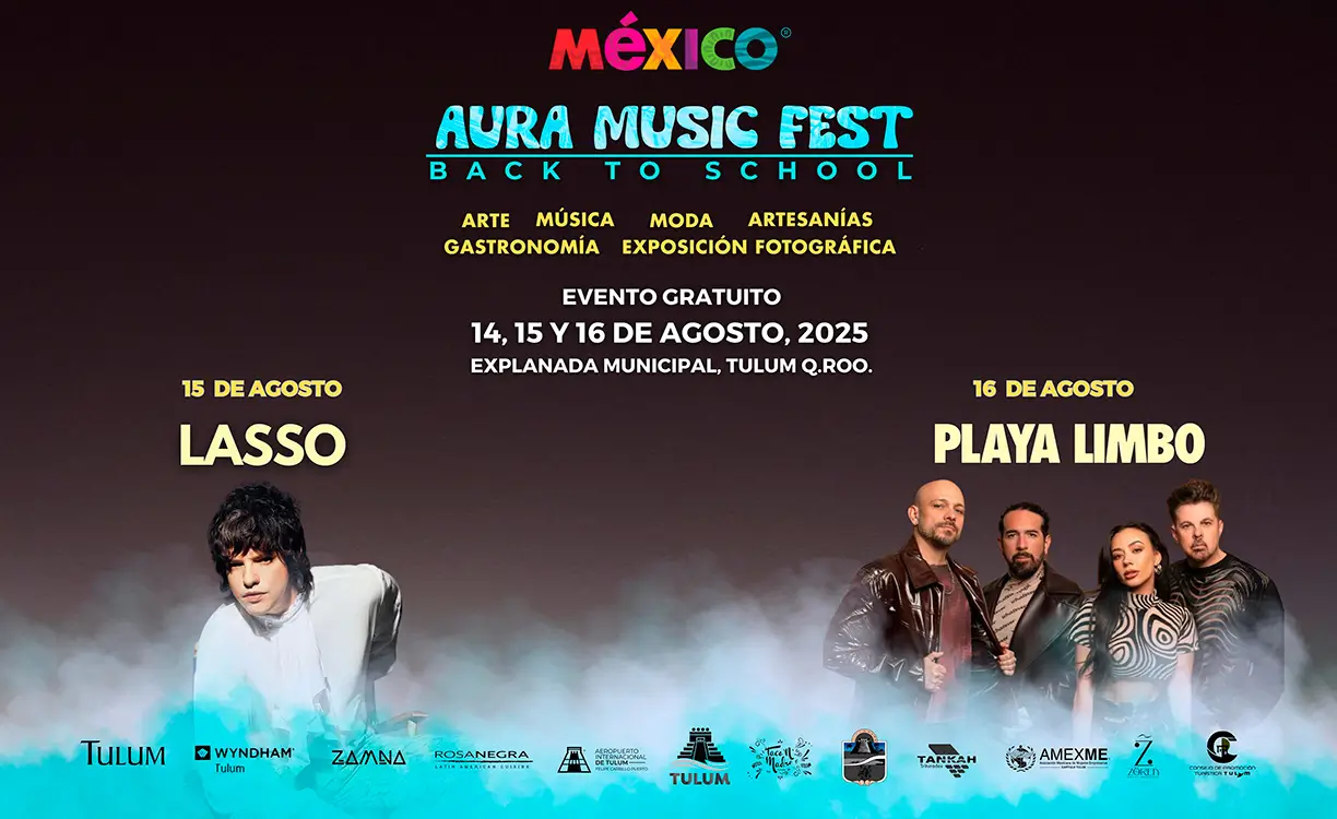 Todo listo para el Aura Fest Tulum 2025