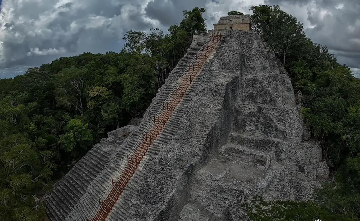 Reinauguran la escalinata de Nohoch Mul en la zona arqueológica de Cobá