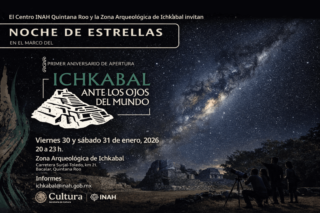 Noche de estrellas iluminará la zona arqueológica de Ichkabal