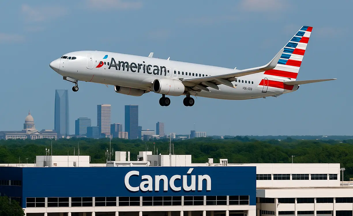 Oklahoma estrena vuelo directo a Cancún