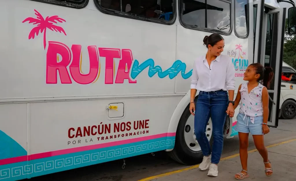 Cancún lanza Ruta Mar, el nuevo transporte gratuito hacia las playas públicas