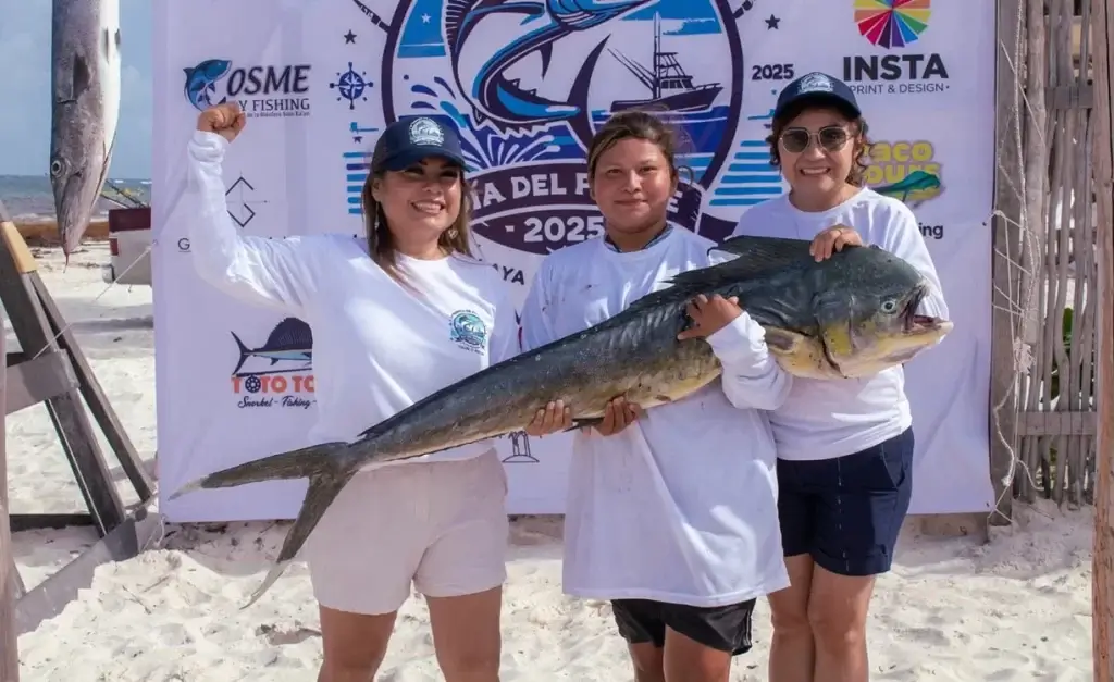 Torneo de pesca celebra a papás en Tulum