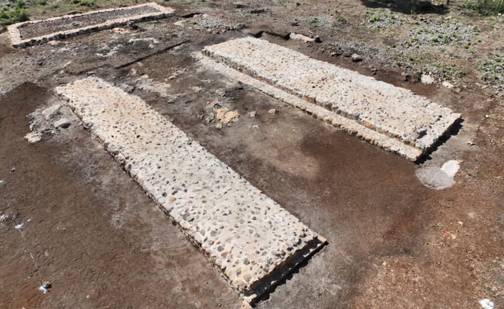 Especialistas del INAH consolidan el juego de pelota de Chican Panadero, en Yucatán. Foto: PSATC.